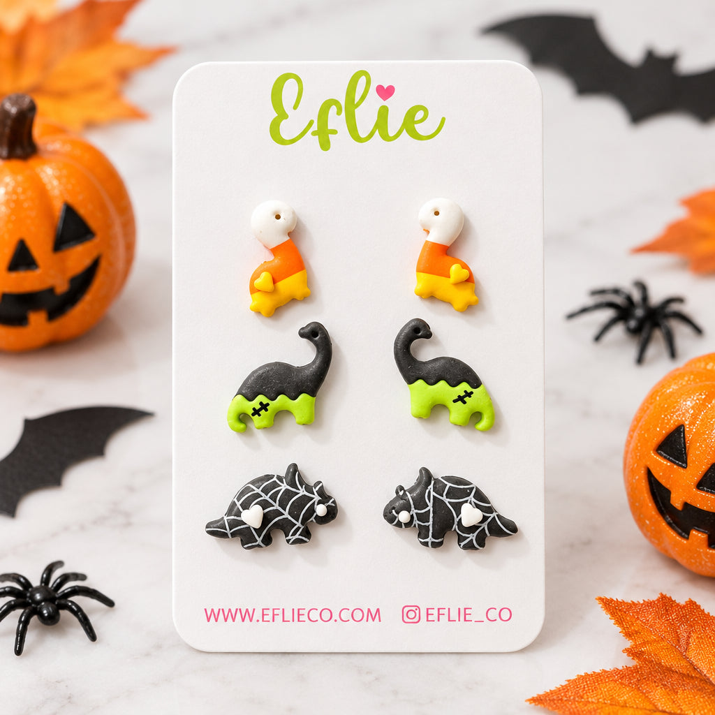 Halloween Dinosaurs Stud Earrings