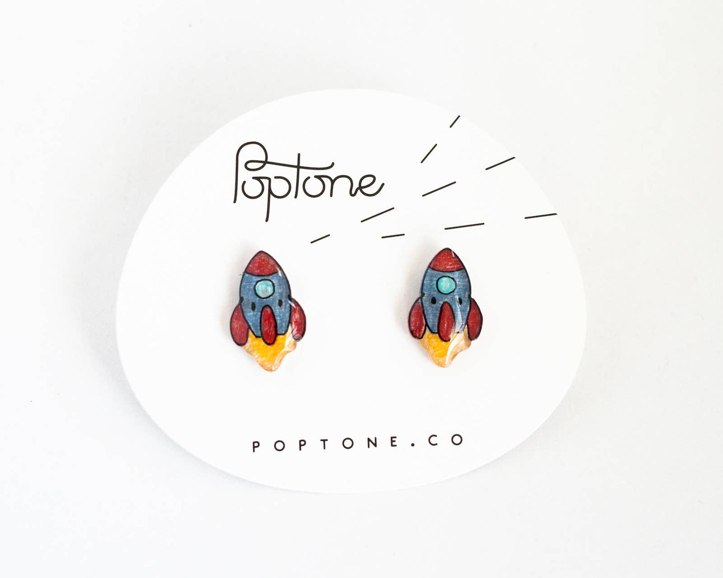 Rocket Space Ship Earrings