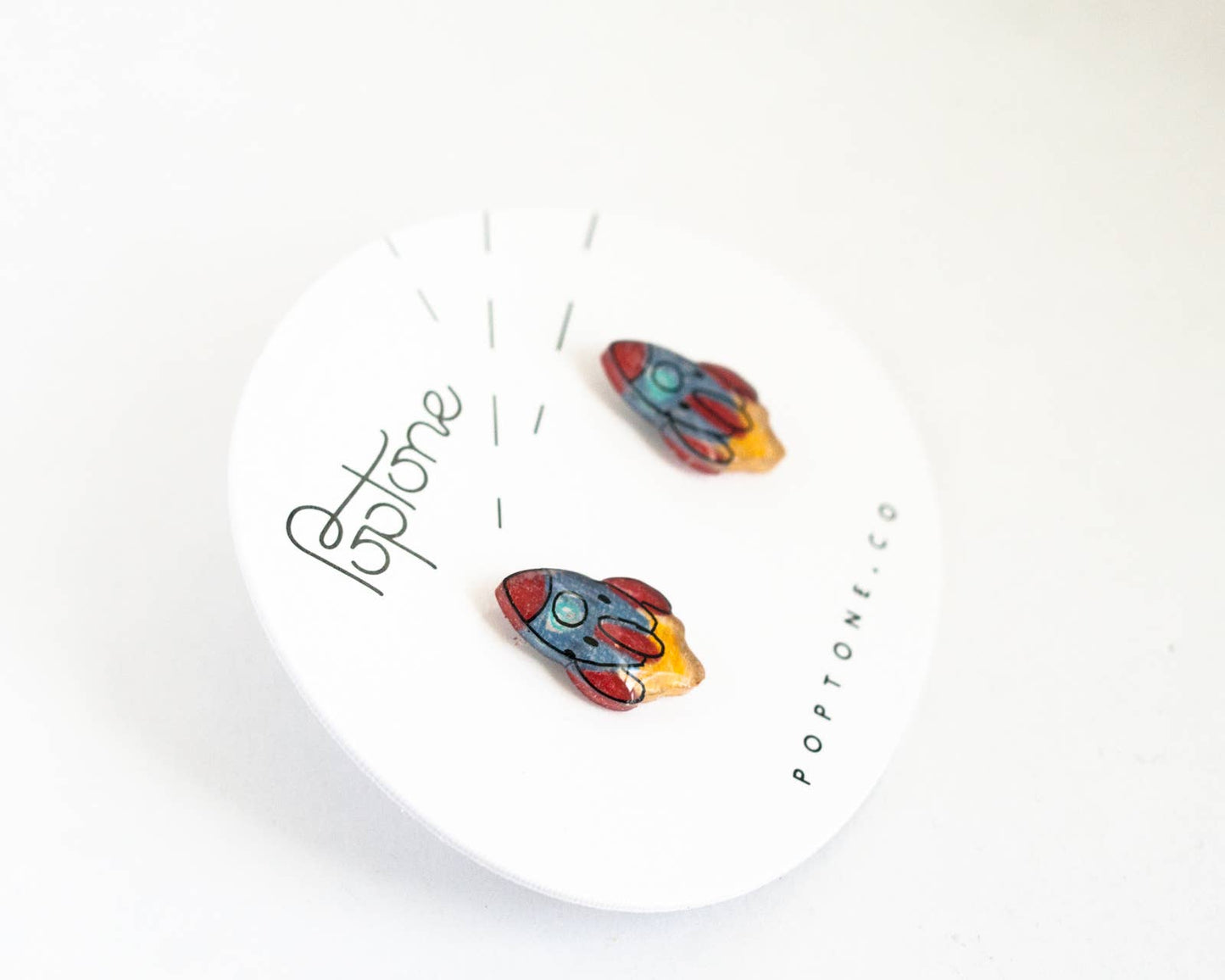 Rocket Space Ship Earrings