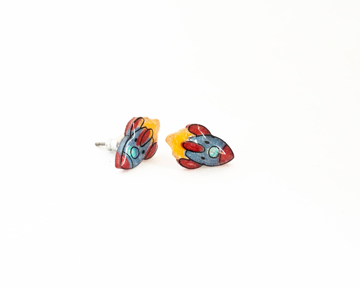 Rocket Space Ship Earrings