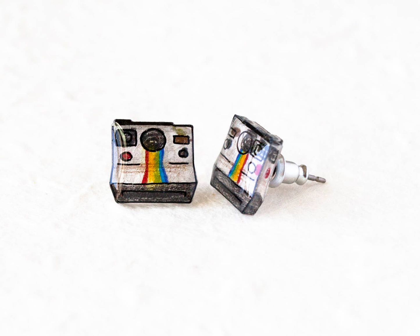 Vintage Retro Insta Camera Earrings