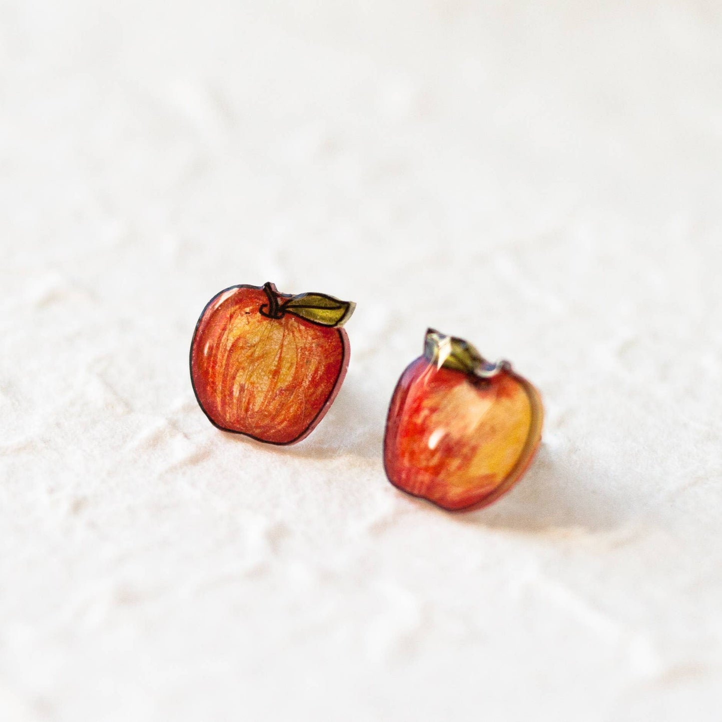 Apple Stud Earrings / Teacher Appreciation Gift