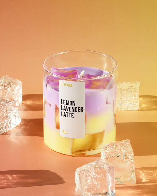 Iced Lemon Lavender Latte Candle