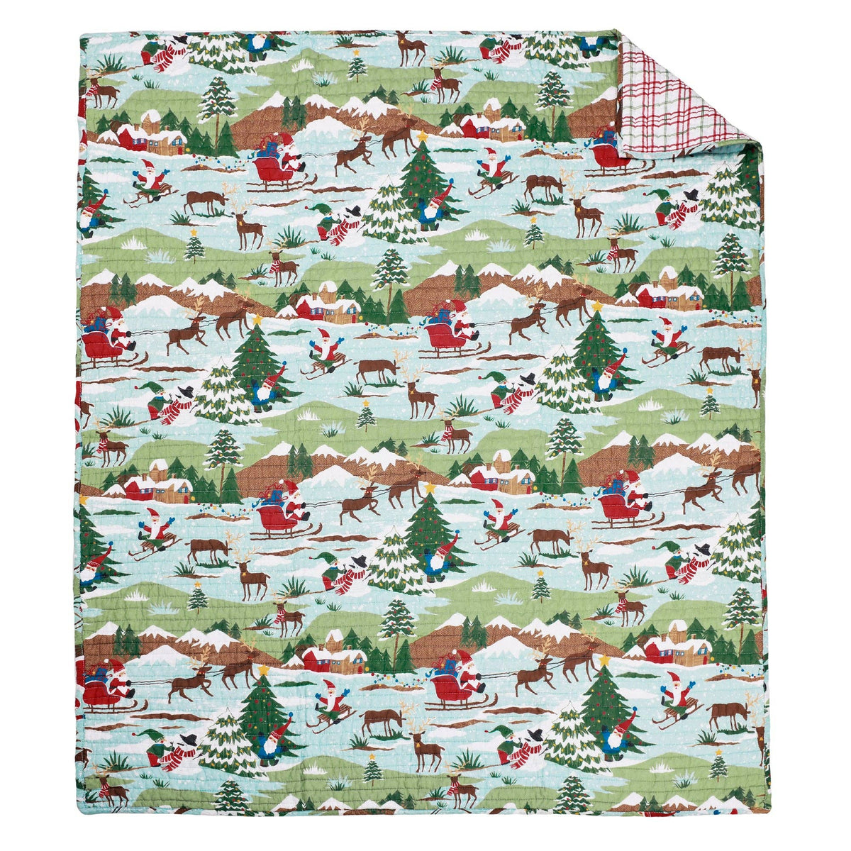 Merry Mountains Quilted Throw