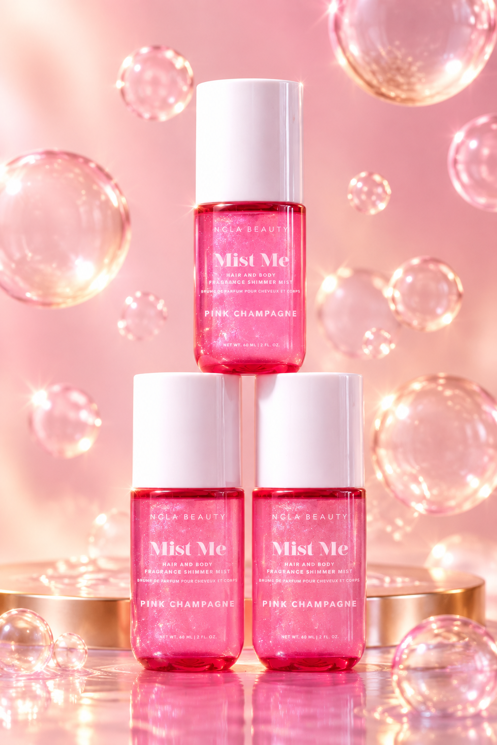 Mist Me Pink Champagne Hair and Body Shimmer Mist