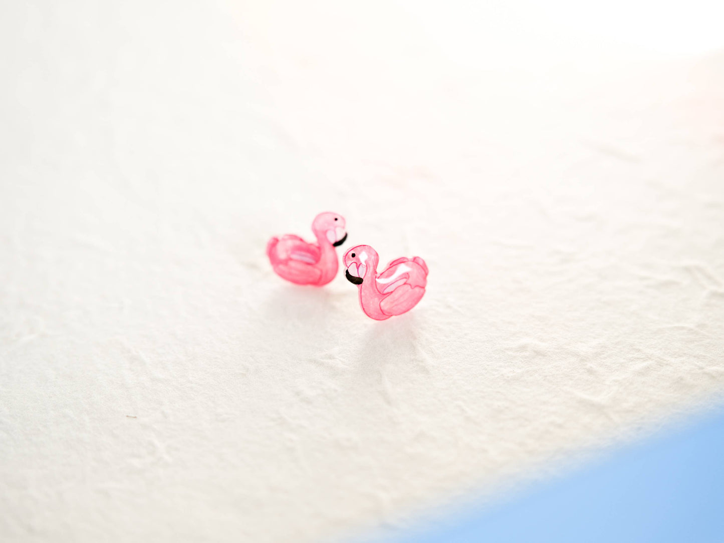 Flamingo Pool Floatie Earrings | cute pink summer studs