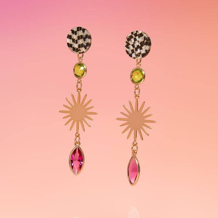Riza Edgy Dangle Earrings