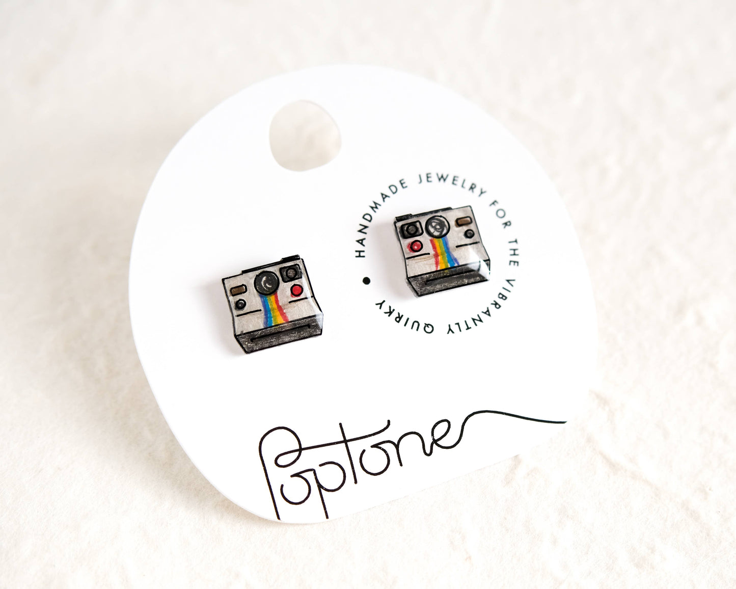 Vintage Retro Insta Camera Earrings