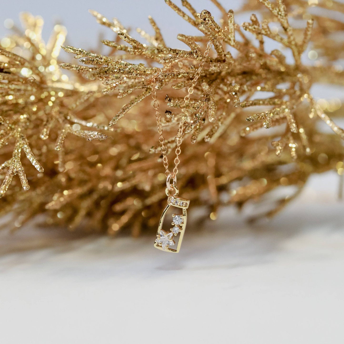 14kt Gold Filled Twinkling Potion Charm Necklace