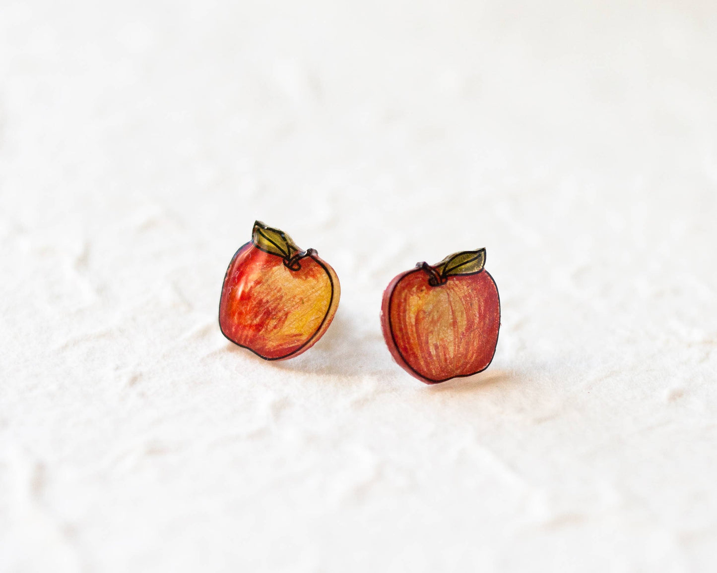Apple Stud Earrings / Teacher Appreciation Gift