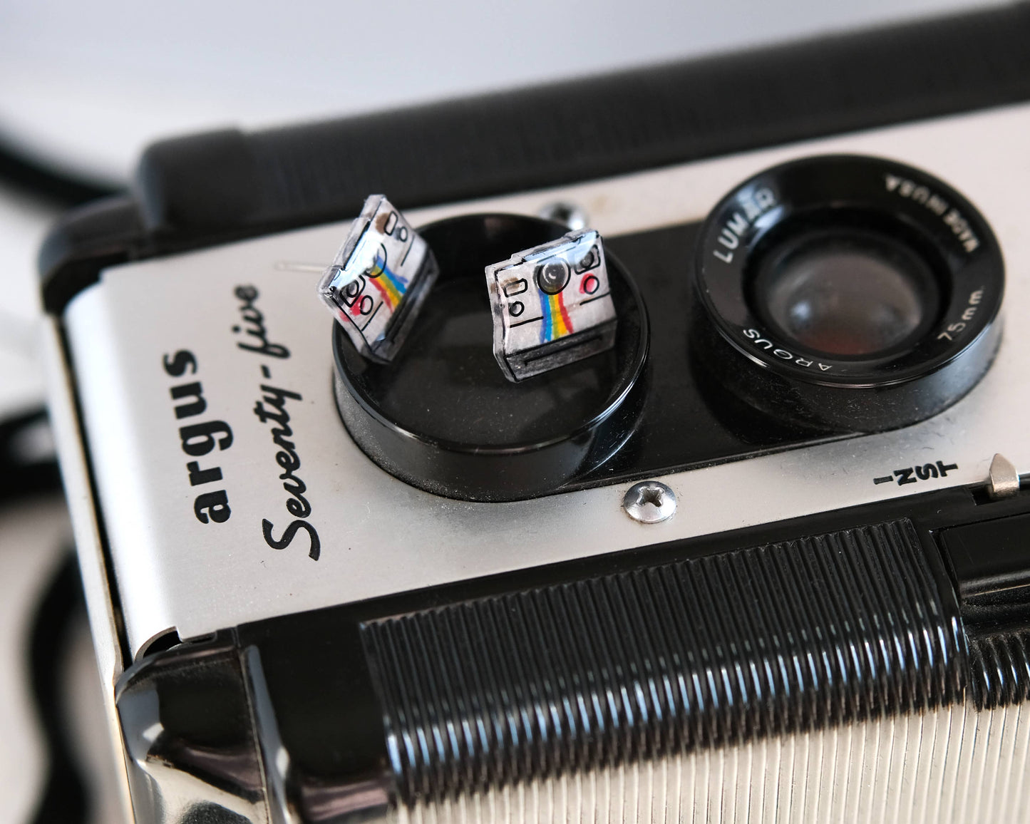 Vintage Retro Insta Camera Earrings