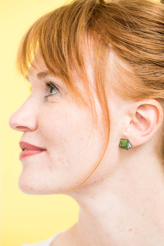 Tent Camping Outdoor Stud Earrings