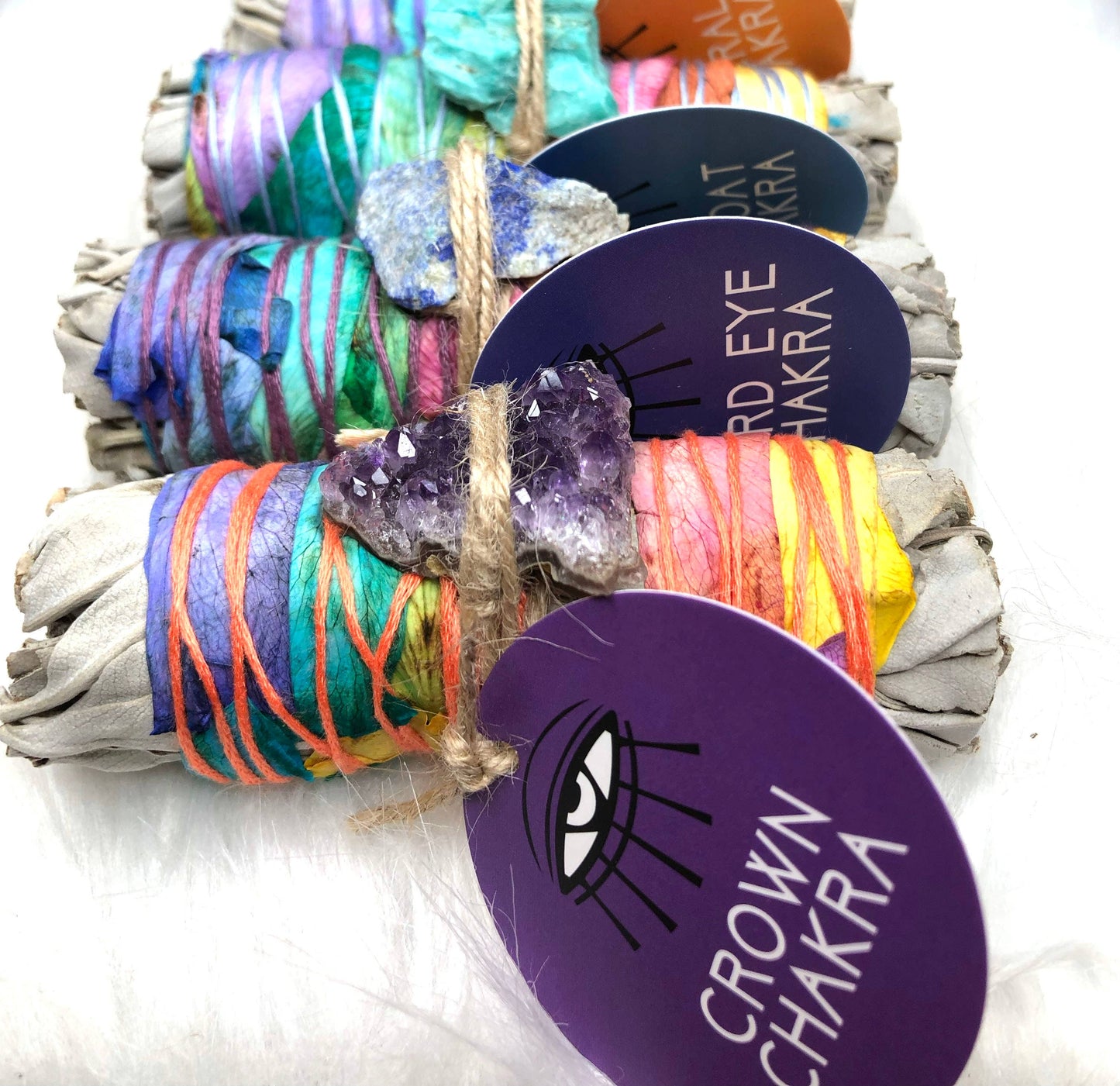 '7 CHAKRAS' Ritual Sage Wands