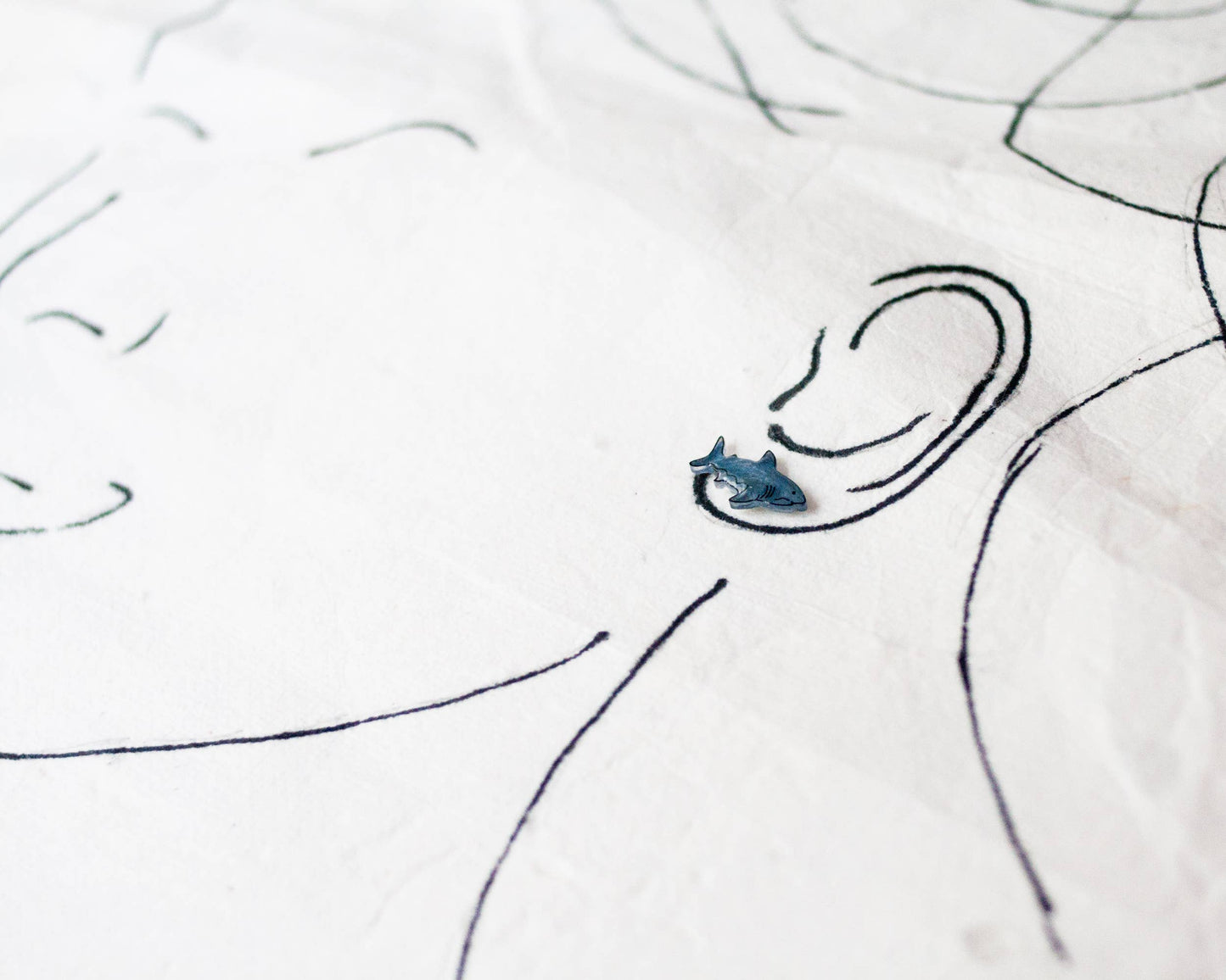 Cute Shark Stud Earrings