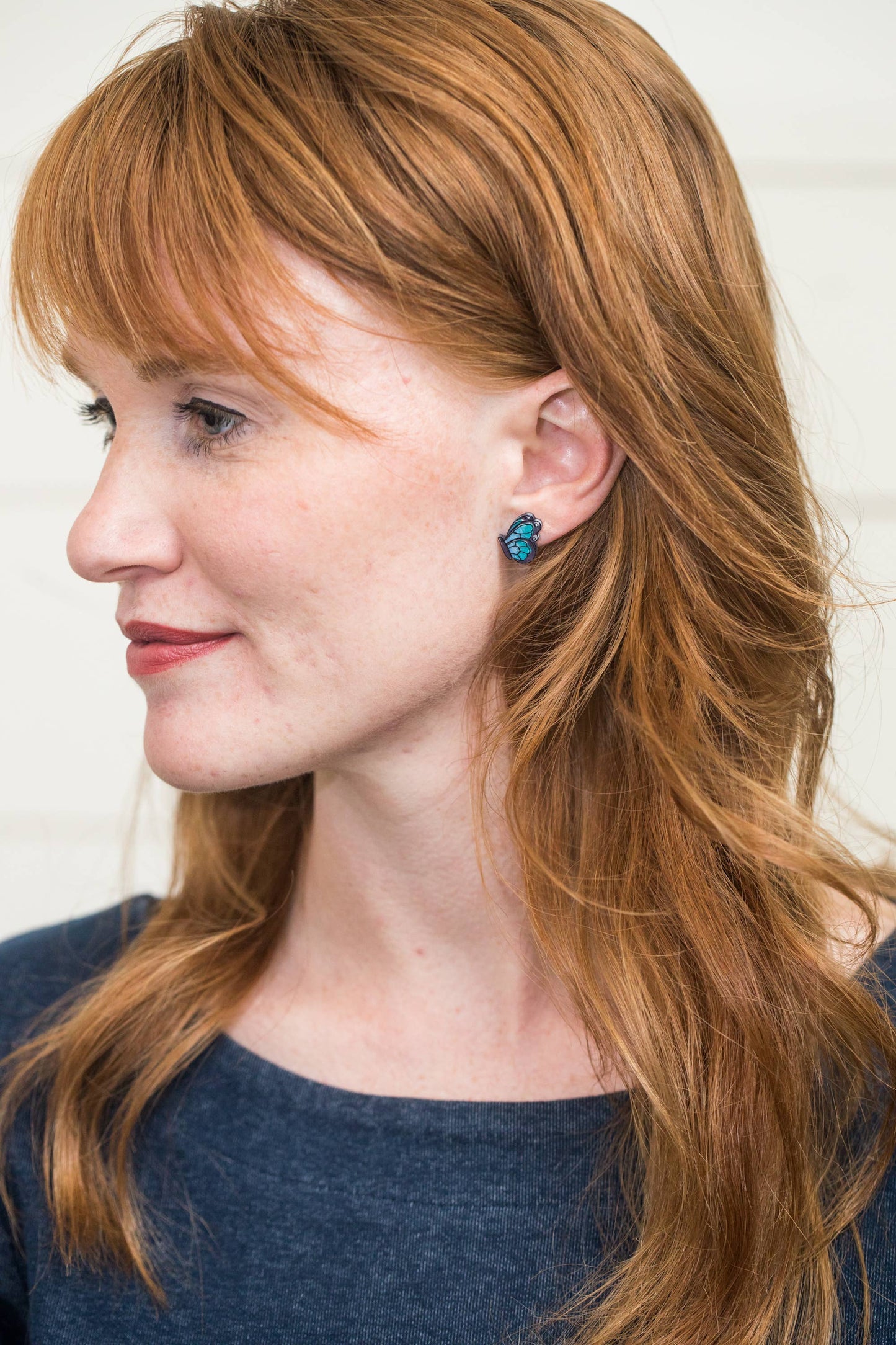 Monarch Butterfly Stud Earrings