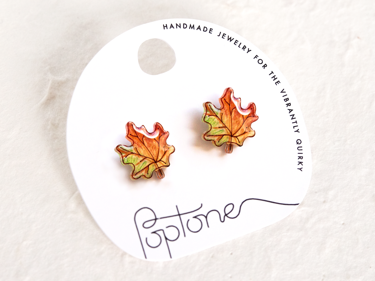 Maple Autumn Leaf Autumn Stud Earrings