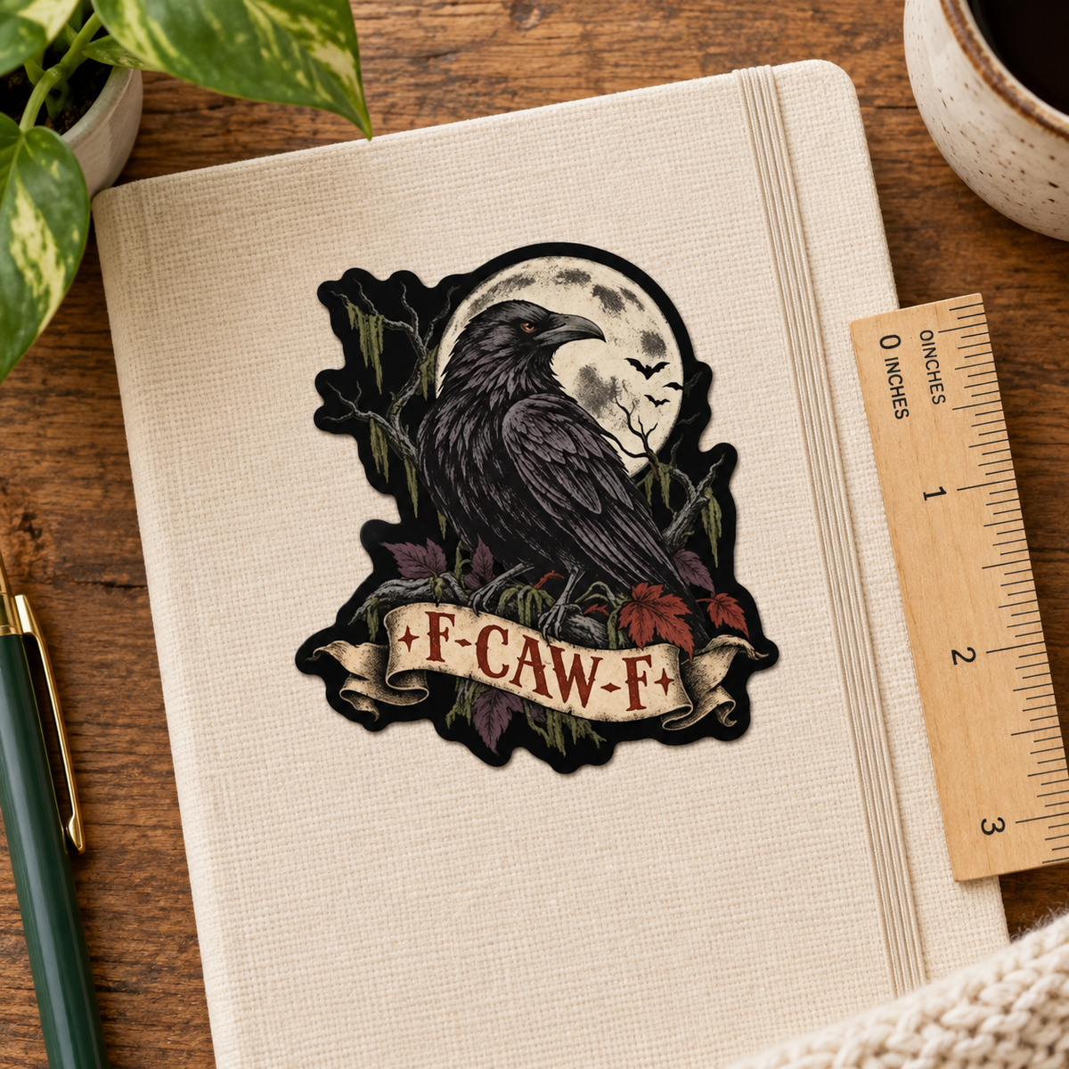 F-CAW-F Halloween Sticker
