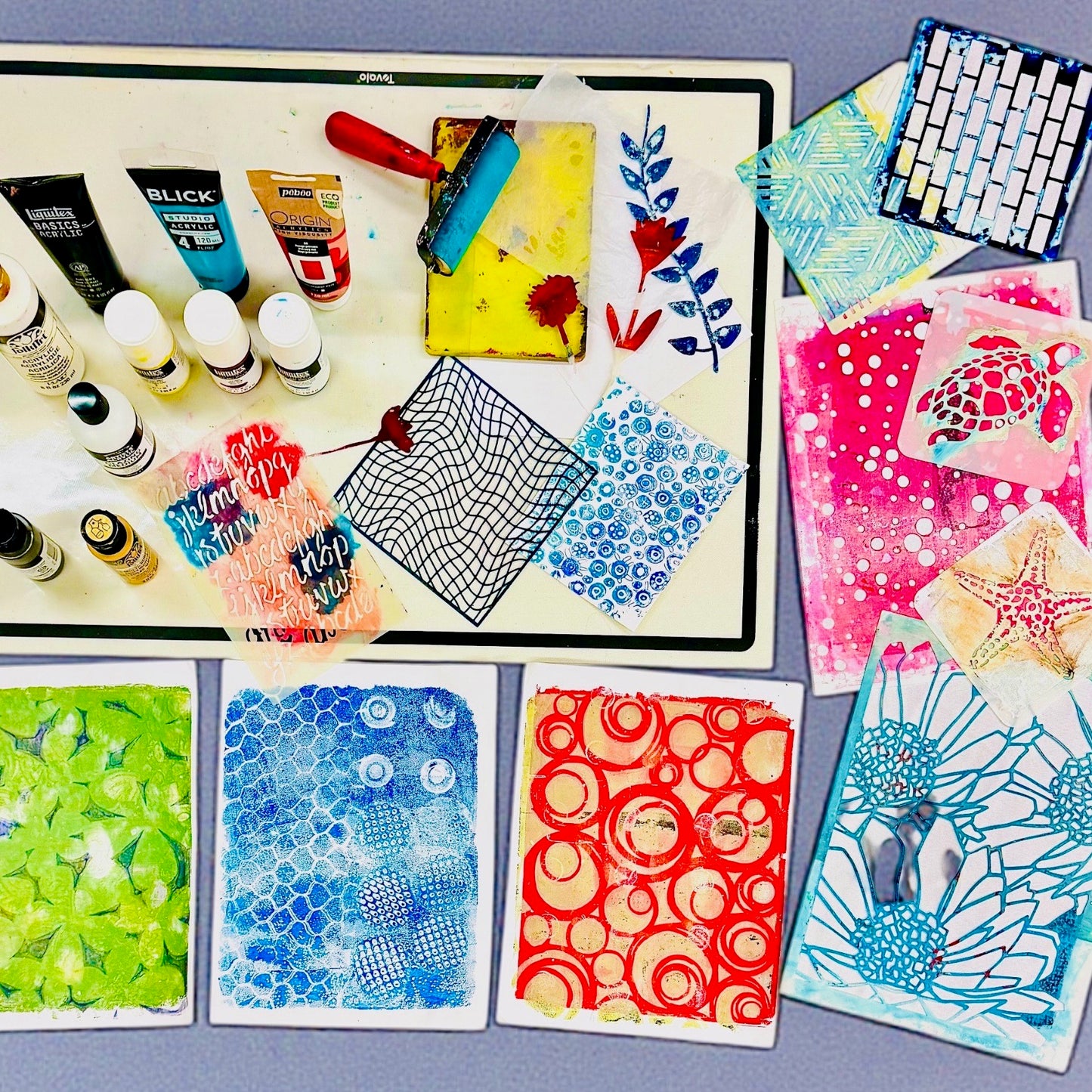 Beginning Gel Plate Printing Saturday, (November 8th 11am to 2:00)
