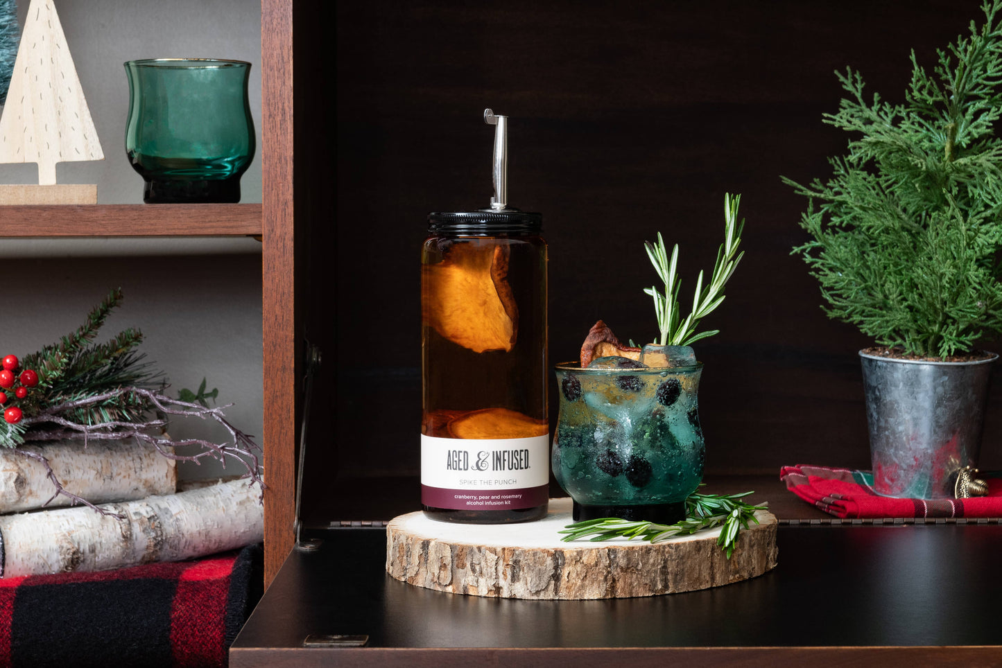 Cranberry, Pear & Rosemary Cocktail Infusion Kit