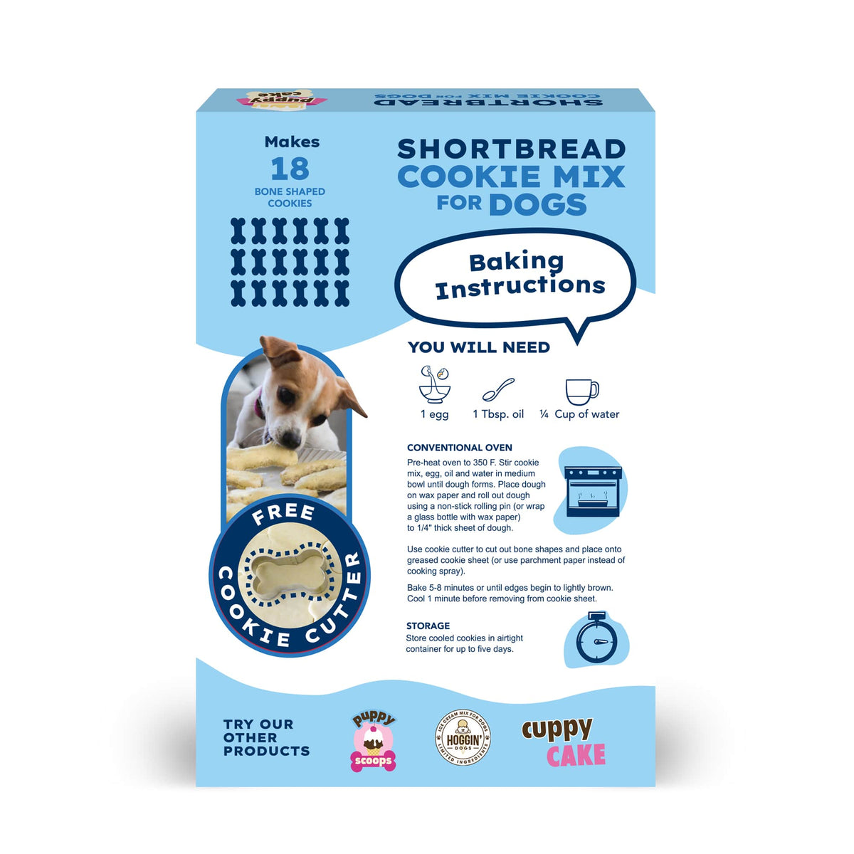 Puppy Cake Cookie Mix - Shortbread Cookie Mix (Wheat-free)
