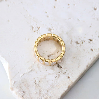 Emerald Cut Eternity Band - Waterproof