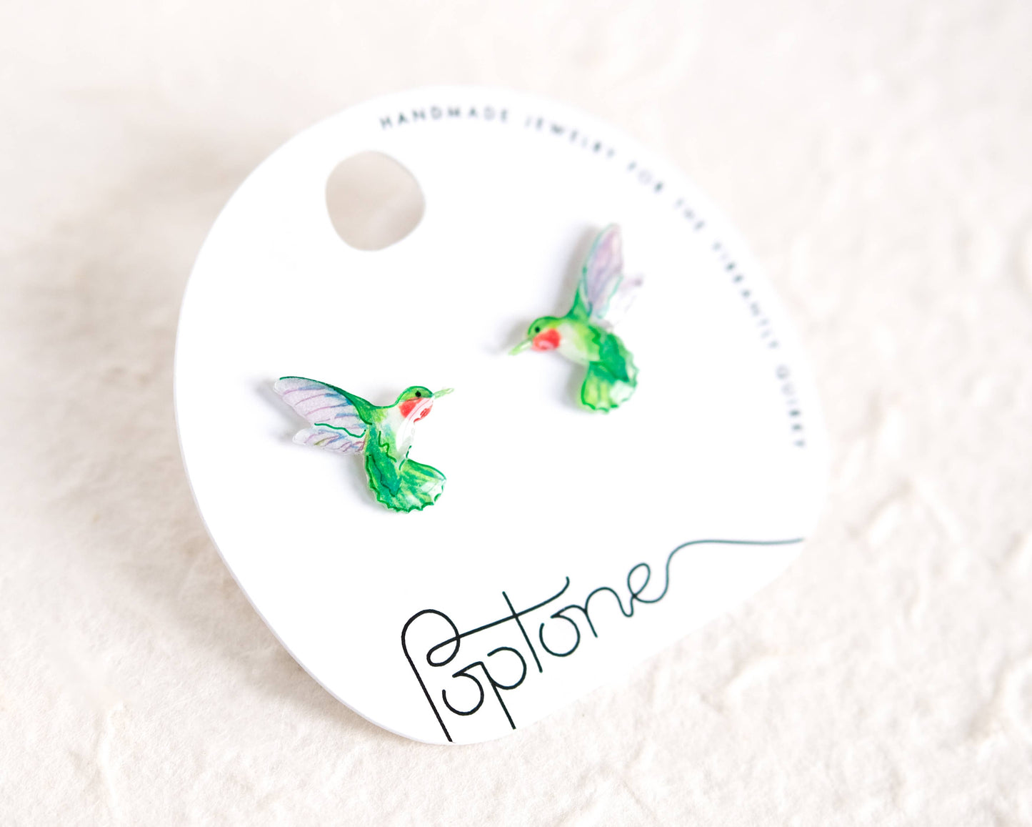 Hummingbird Stud Earrings - Winter 2024 Collection