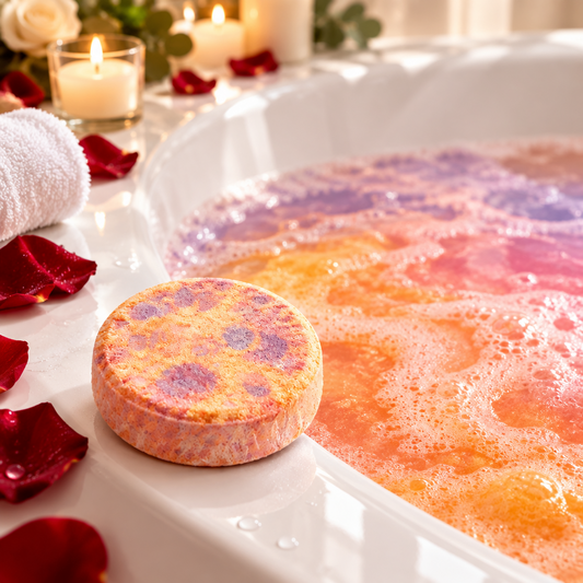 HARVEST MOON – Fall Inspired Crystal-Infused Handmade Bath Bomb