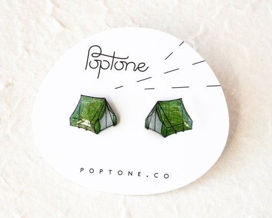 Tent Camping Outdoor Stud Earrings