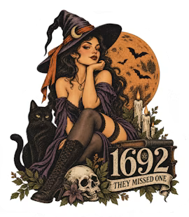 1692 Witch Halloween Sticker
