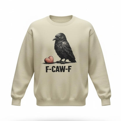 Grumpy Crow with Broken Heart Sweatshirt