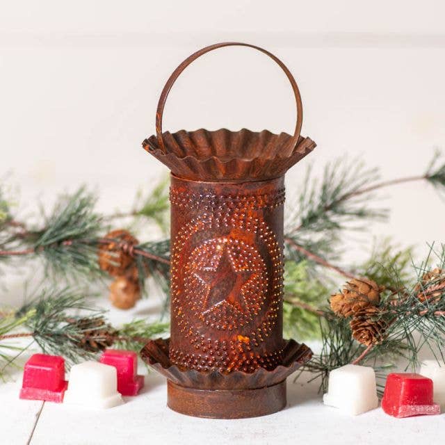 Mini Wax Warmer - Star - Rustic Tin