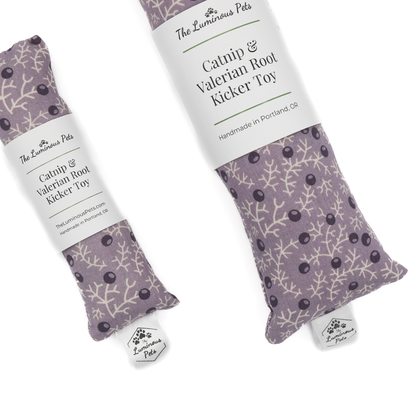Catnip and Valerian Root Cat Toy | Organic | Purple Plants