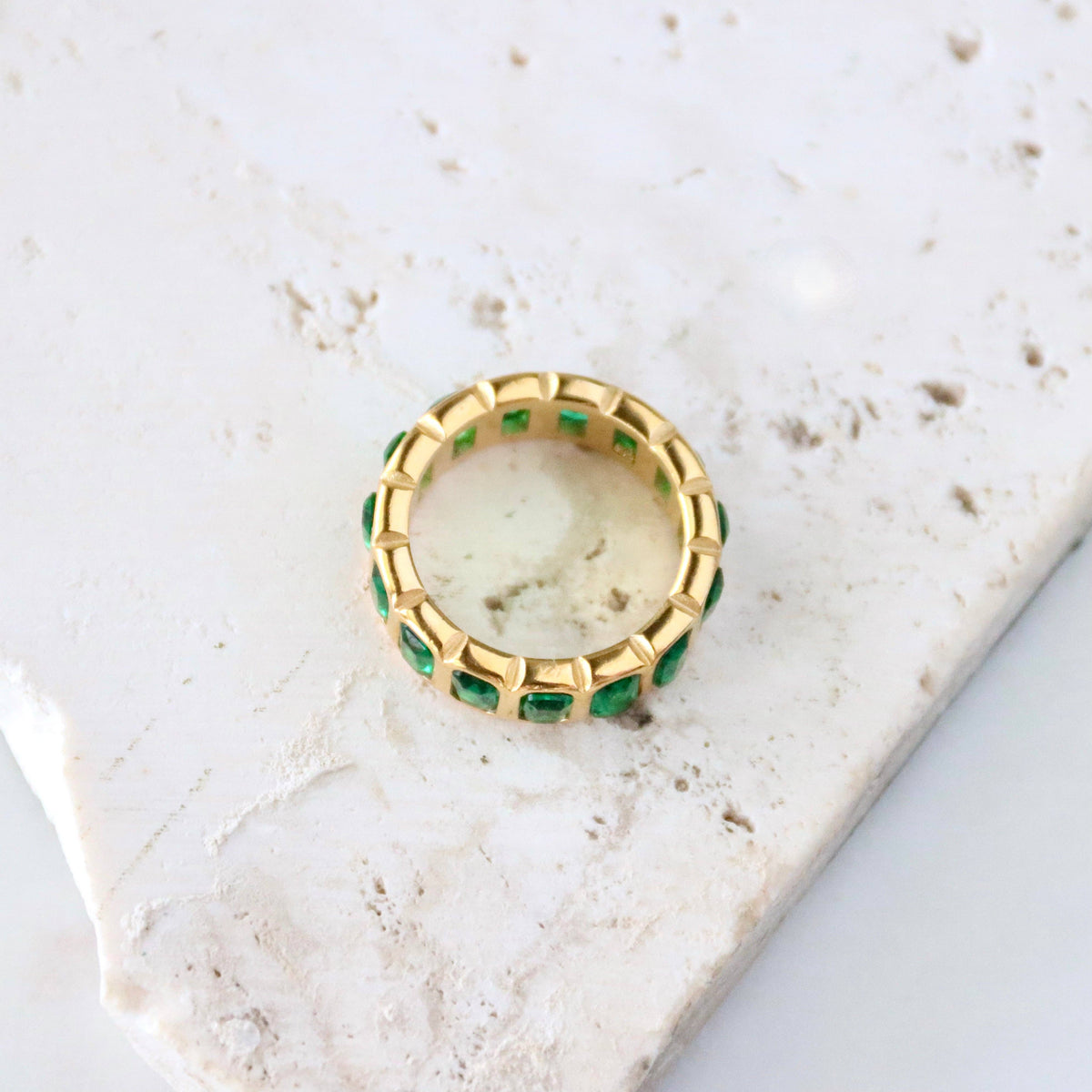 Emerald Cut Eternity Band - Waterproof