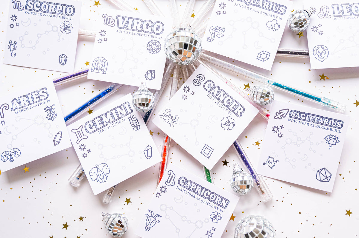Color the Cosmos Post It Notes - Complete Astrology Set