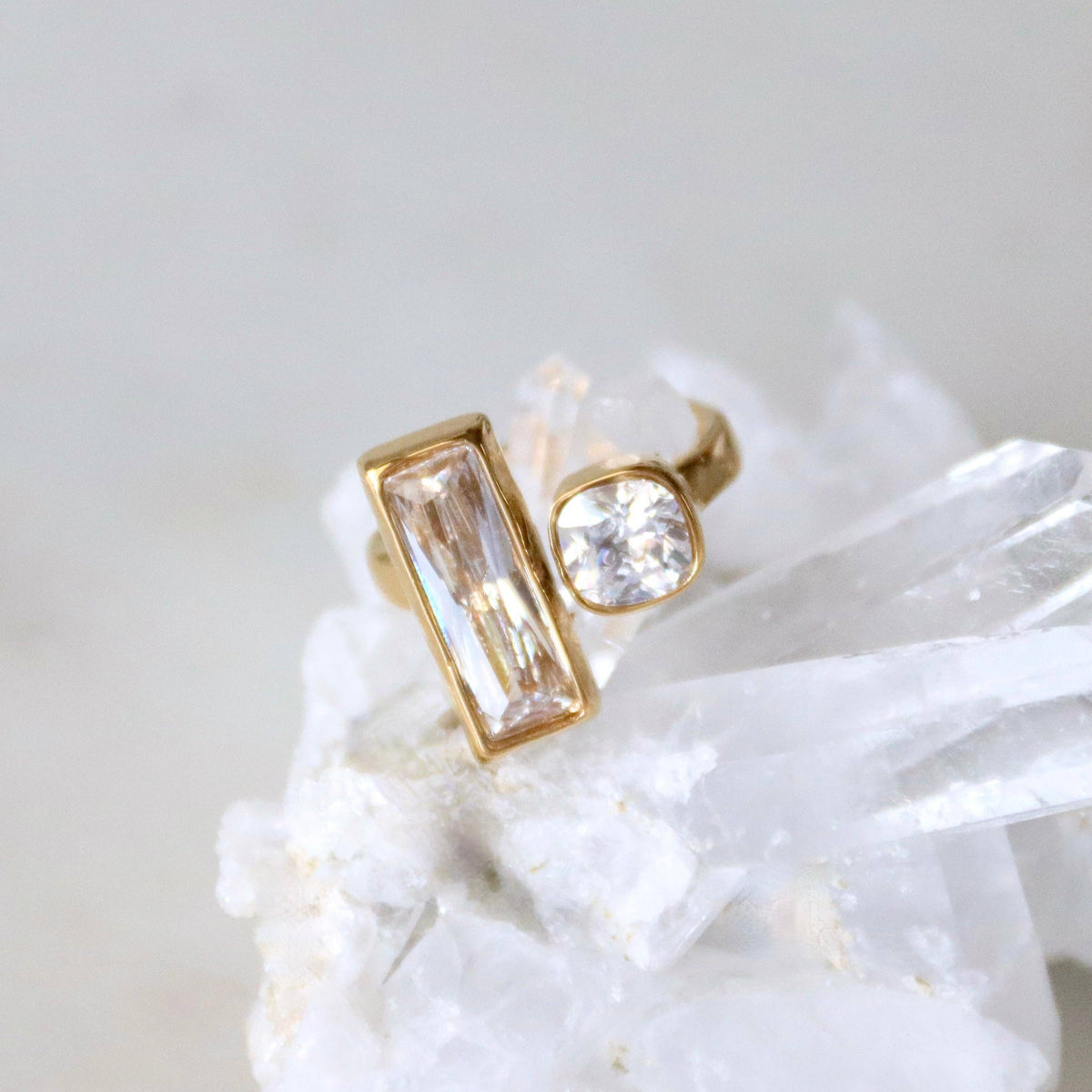 CZ Geometric Ring - Waterproof