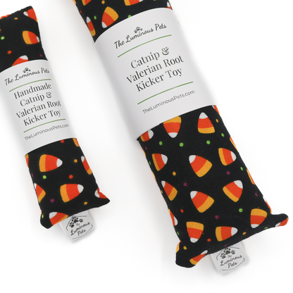 Catnip with Valerian Root Cat Toys | Halloween Candy Corn