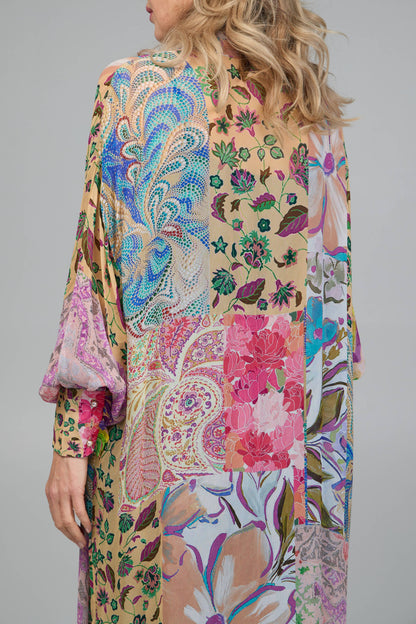 Floral Patch Kimono For Spring