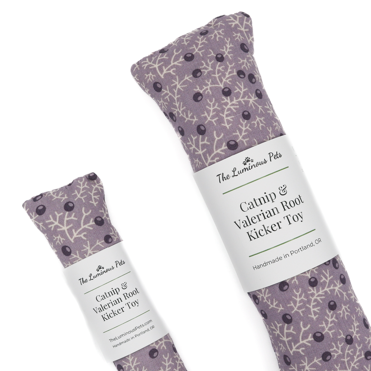 Catnip and Valerian Root Cat Toy | Organic | Purple Plants