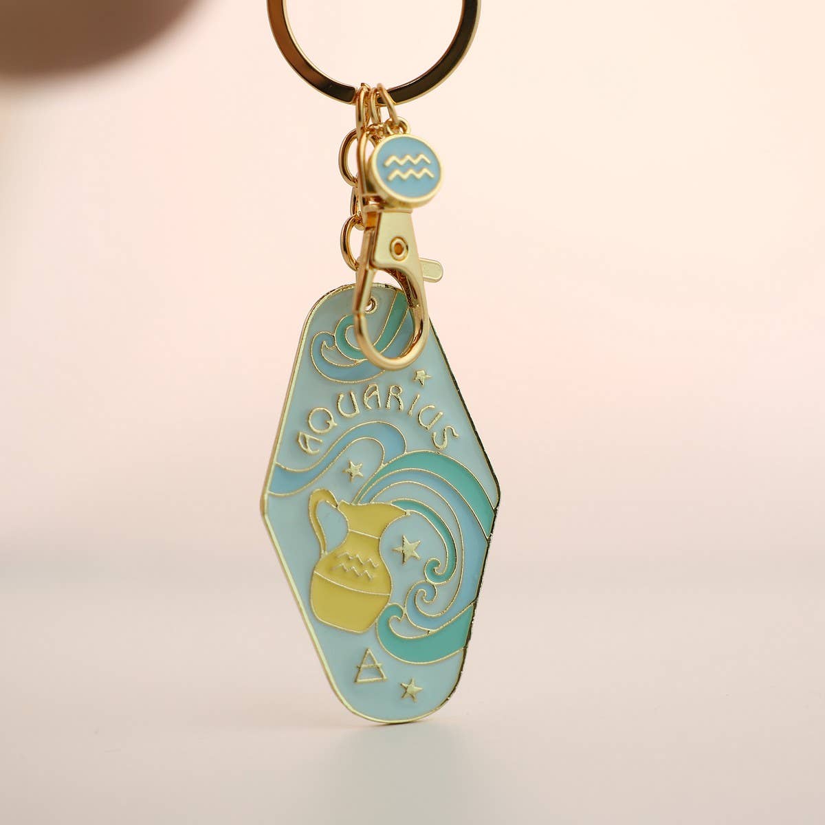 Zodiac Motel Keychain – Retro Enamel