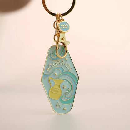 Zodiac Motel Keychain – Retro Enamel