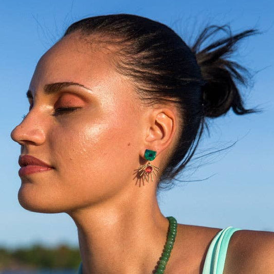 Tropical Oasis Small Dangle Earrings