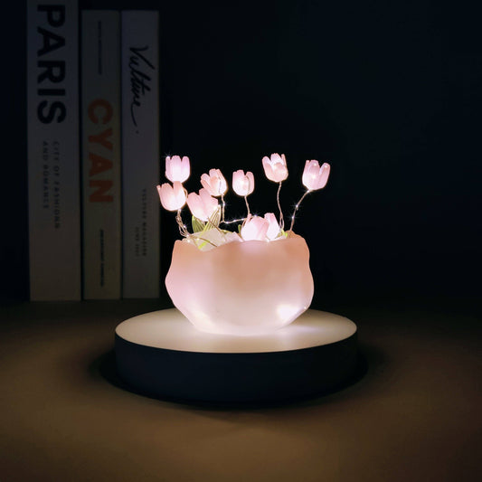 CreateKit Tulip LED Night Light, Unique Handmade Gift for Her