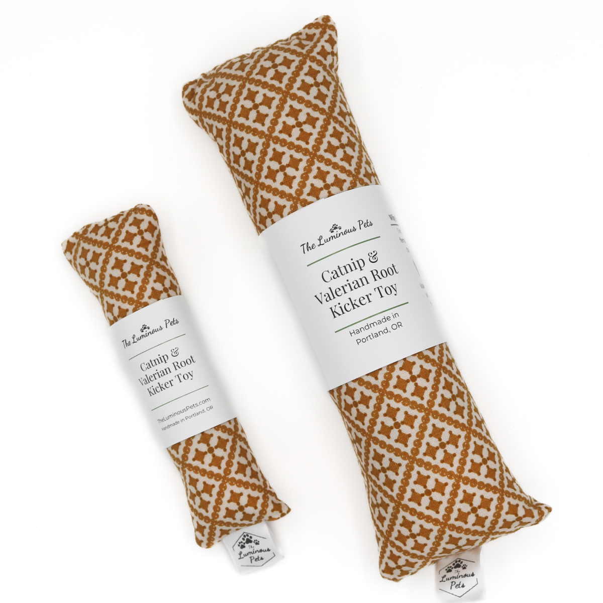 Catnip with Valerian Root Cat Toy | Ochre Autumn Mosaic