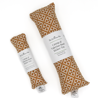 Catnip with Valerian Root Cat Toy | Ochre Autumn Mosaic
