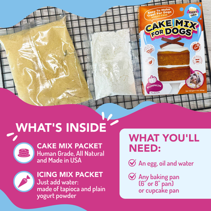 Puppy Cake - Dog Birthday Cake Mixes with Icing