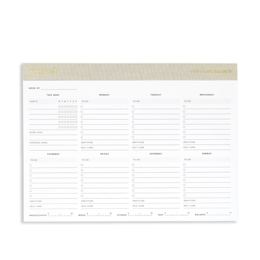 Work-Life Balance Planning Pad