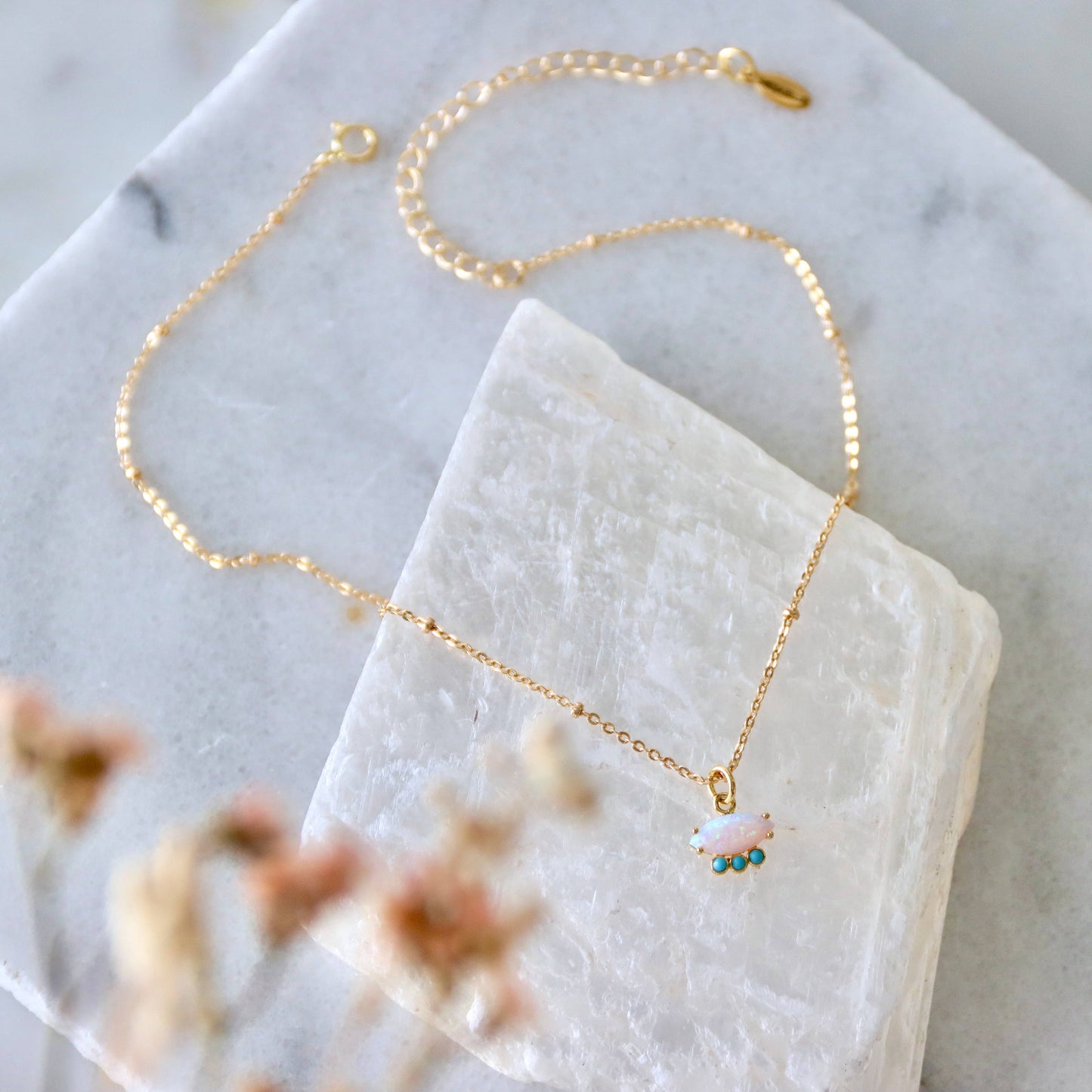 Opal and Turquoise Necklace