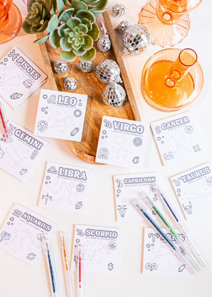 Color the Cosmos Post It Notes - Complete Astrology Set