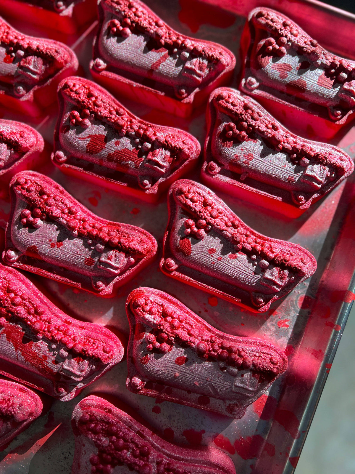 Blood Bath – Vampire-Inspired Crystal-Infused Handmade Bath Bomb | Halloween