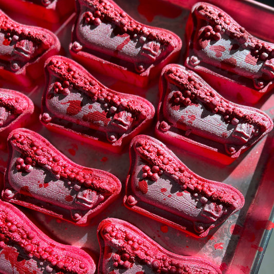 Blood Bath – Vampire-Inspired Crystal-Infused Handmade Bath Bomb | Halloween